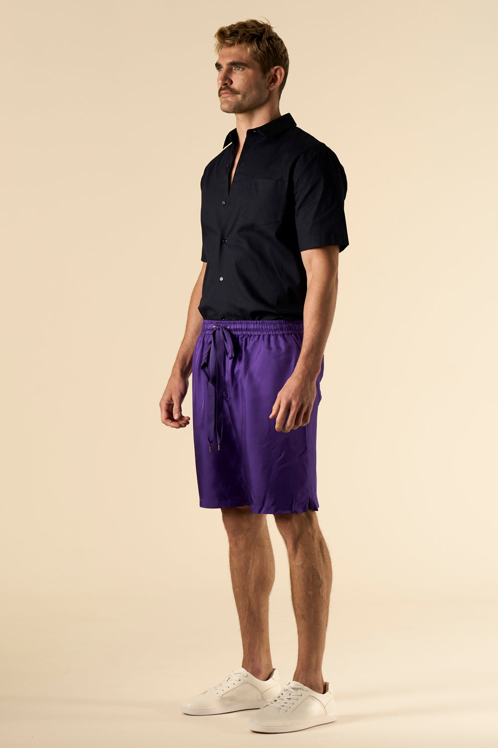 Basketball Silk Short Violet 