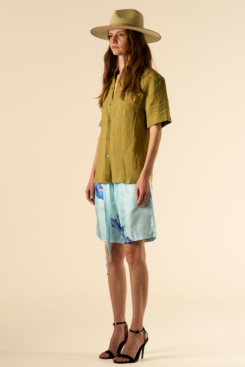 Boyfriend Linen Shirt Pistachio 