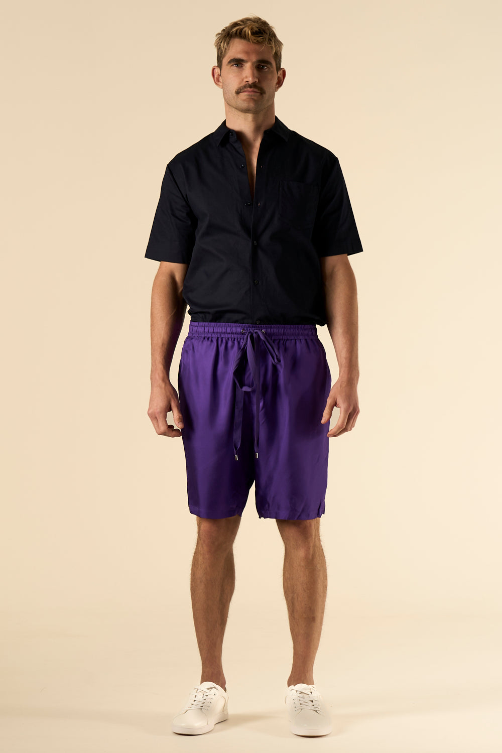 Basketball Silk Short Violet 