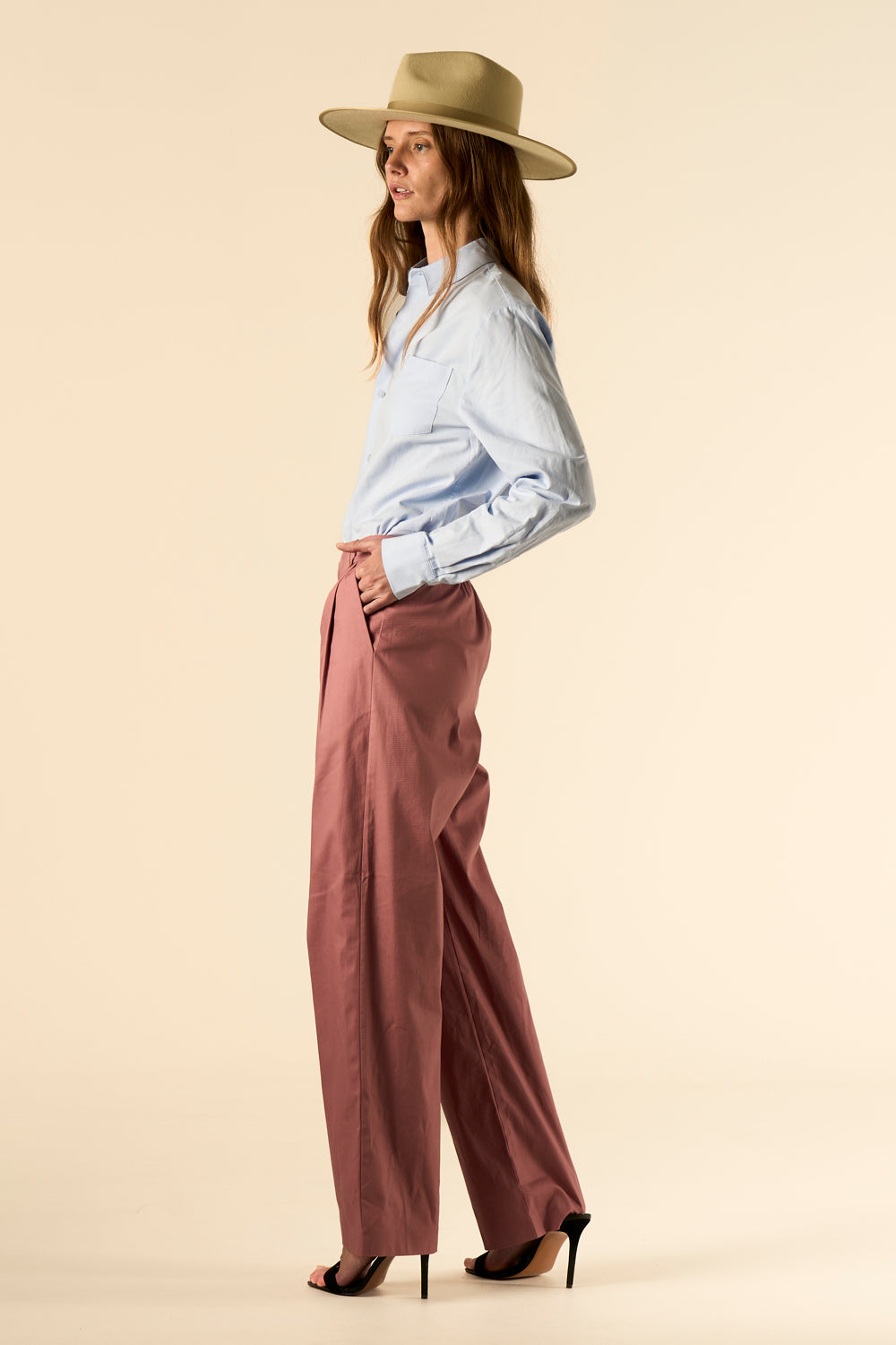 Salinas Cotton Trouser Mink 