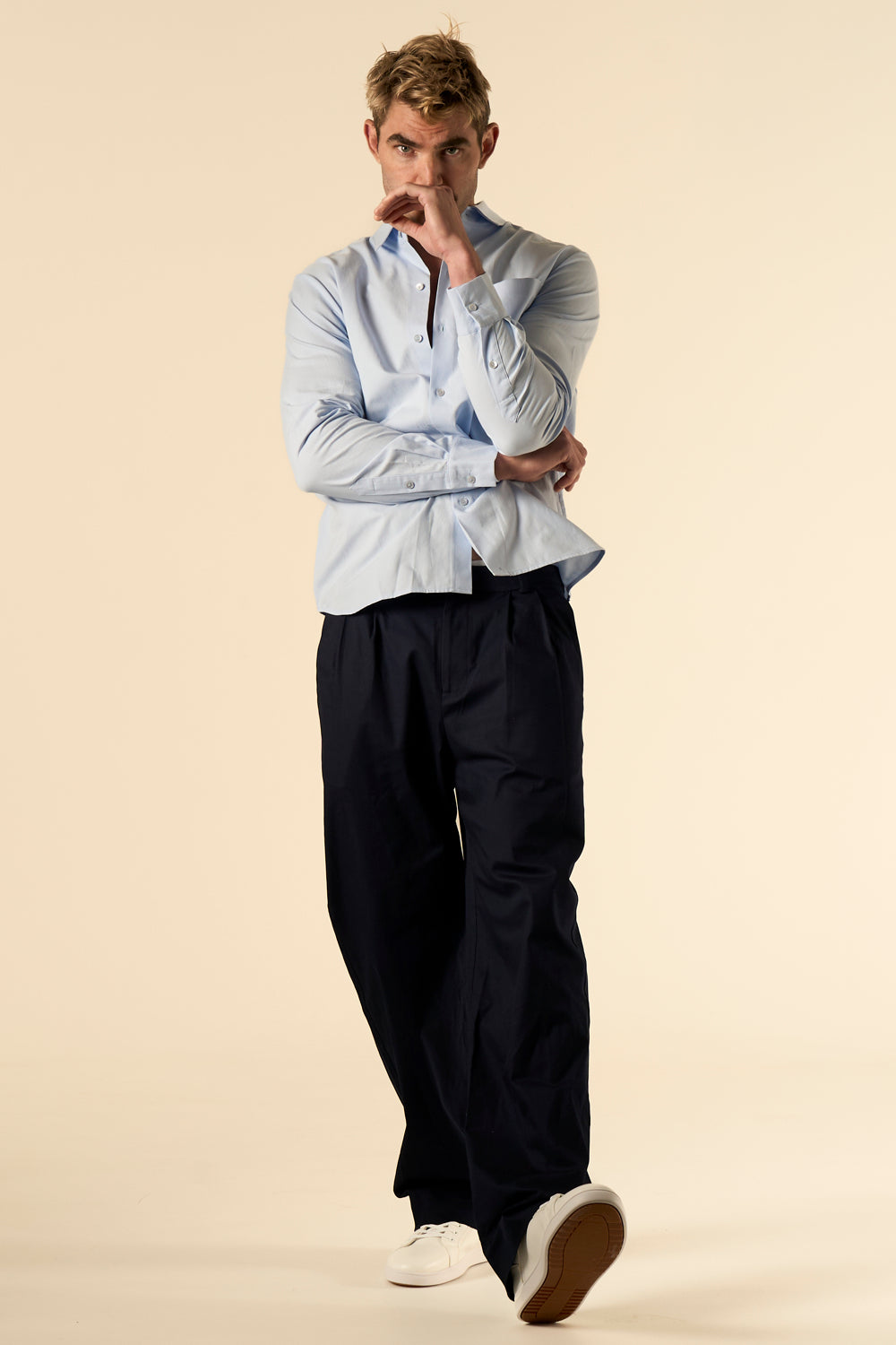 Salinas Cotton Trouser Ink 