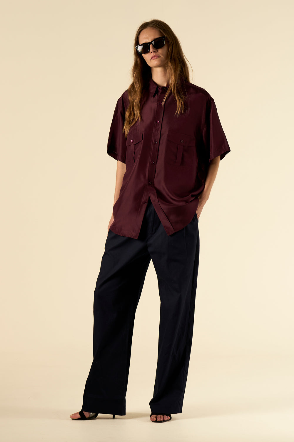 Salinas Cotton Trouser Ink 