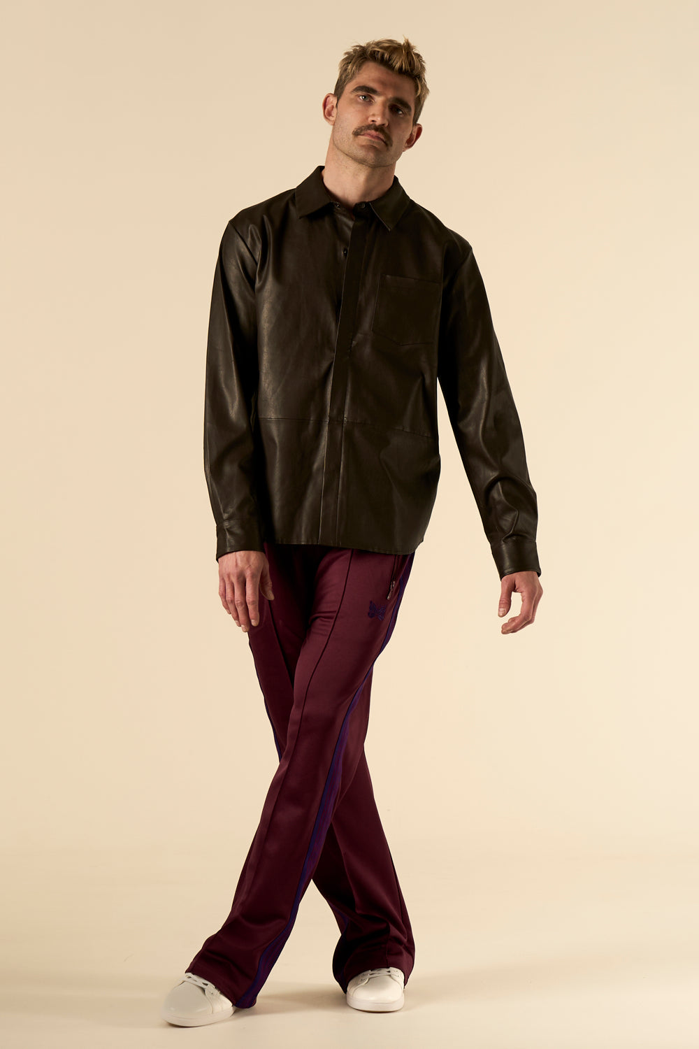 Leather Shirt Chocolate Brown 