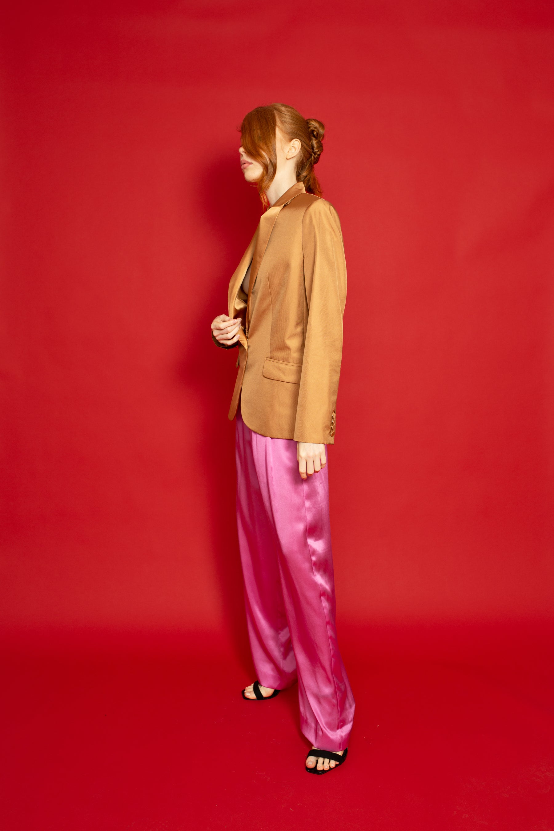 Salinas Satin Trouser Rose 