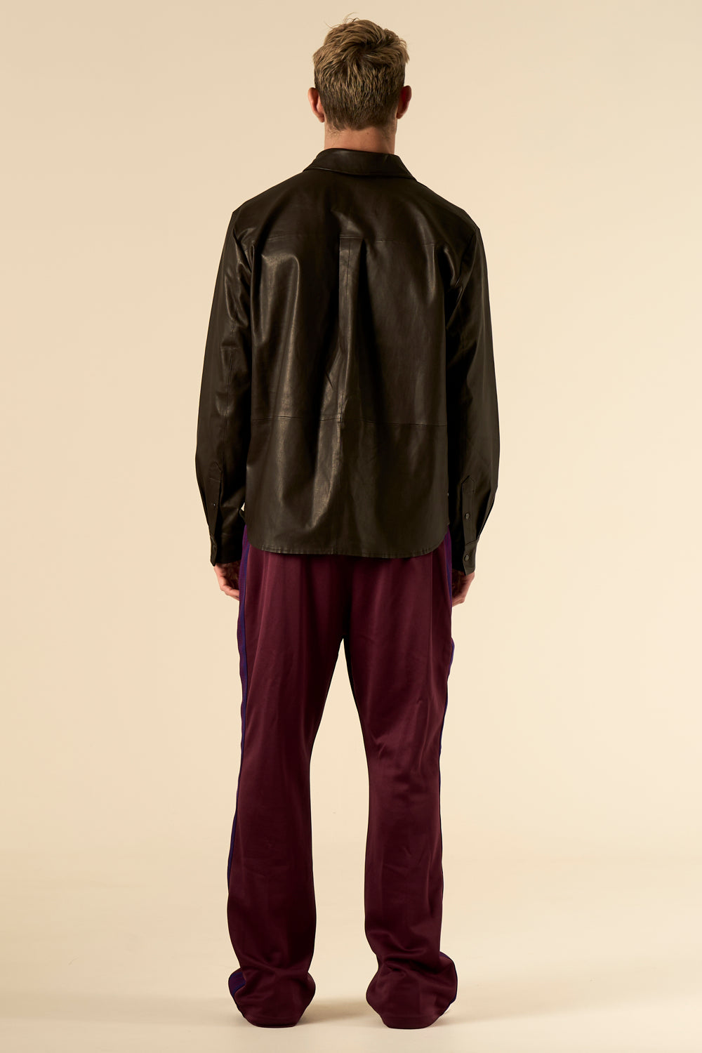 Leather Shirt Chocolate Brown 