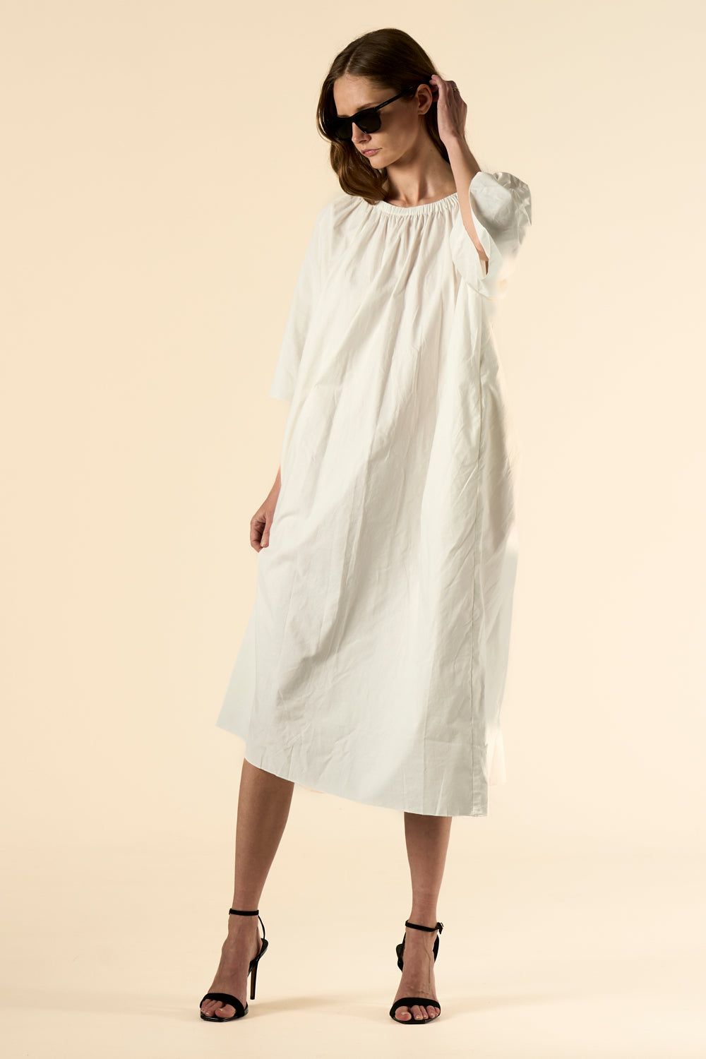 Laguna Cotton Kaftan White