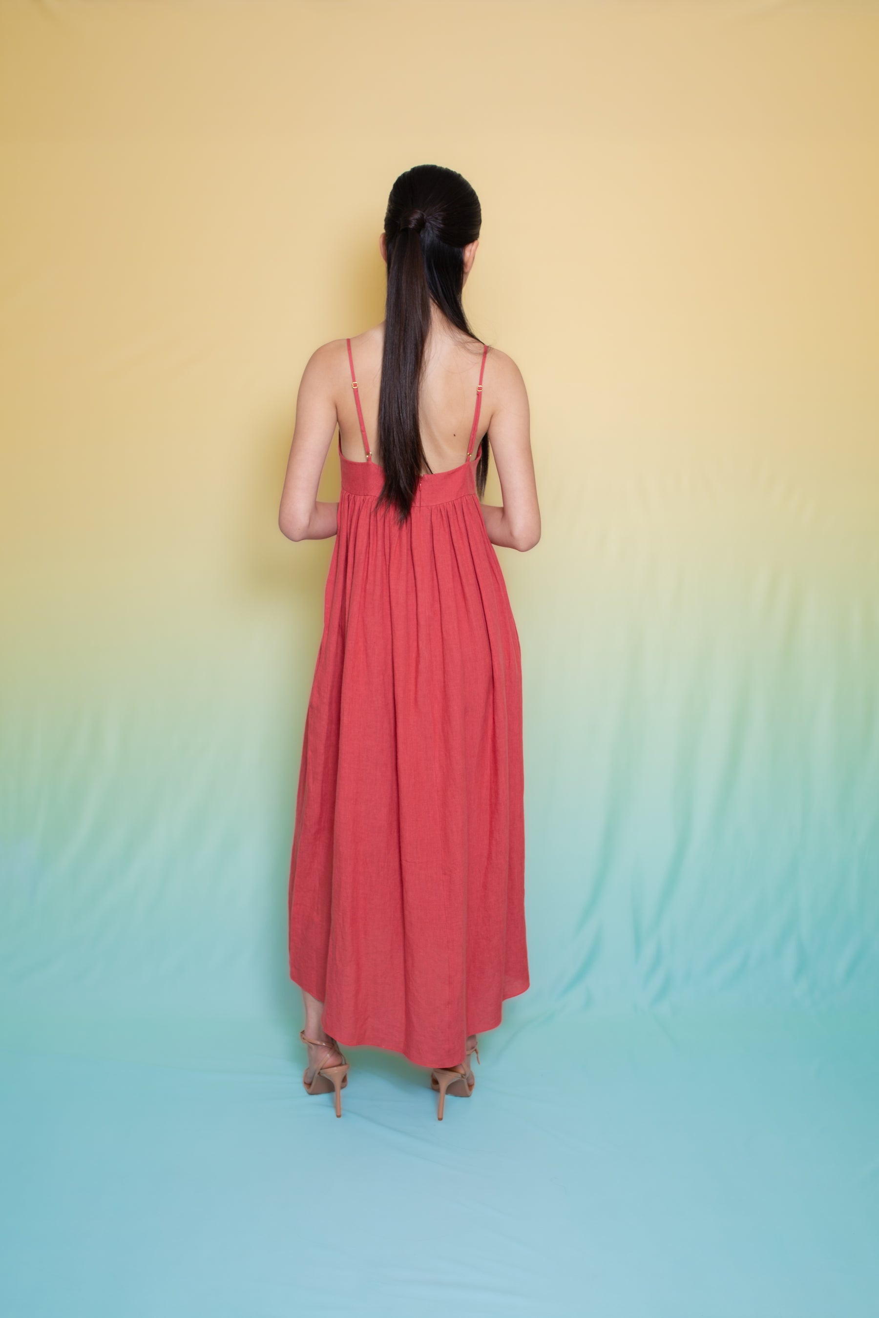 Neptune Linen Baby Doll Raspberry