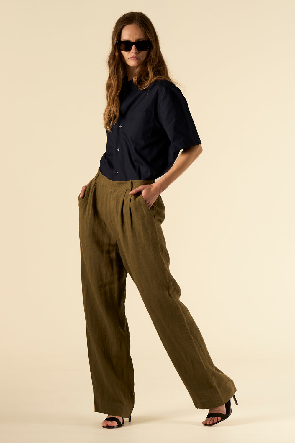 Salinas Linen Trouser Khaki 