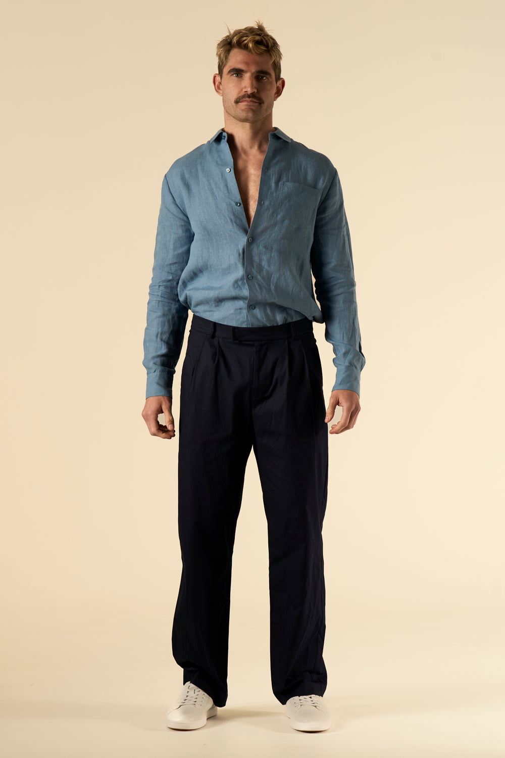 Salinas Cotton Trouser Ink 