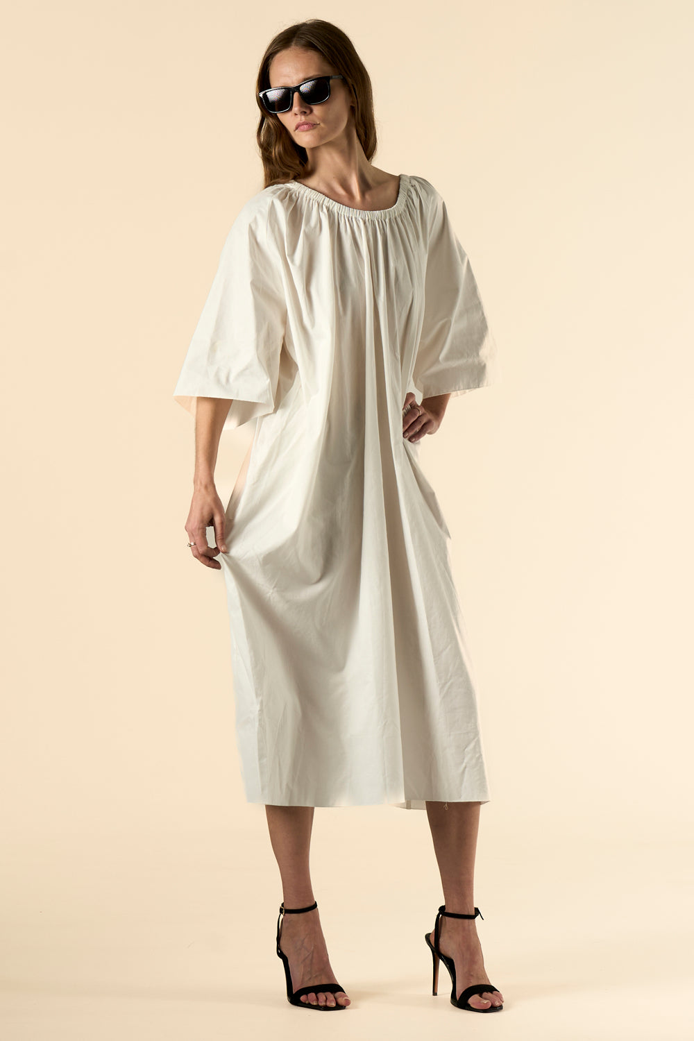 Laguna Cotton Kaftan White
