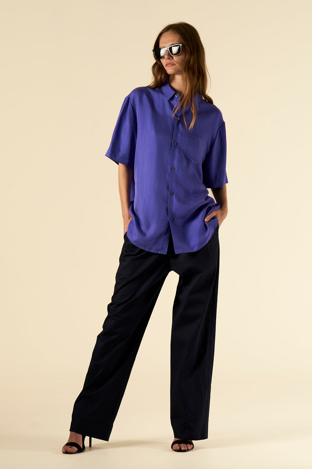 Salinas Cotton Trouser Ink 