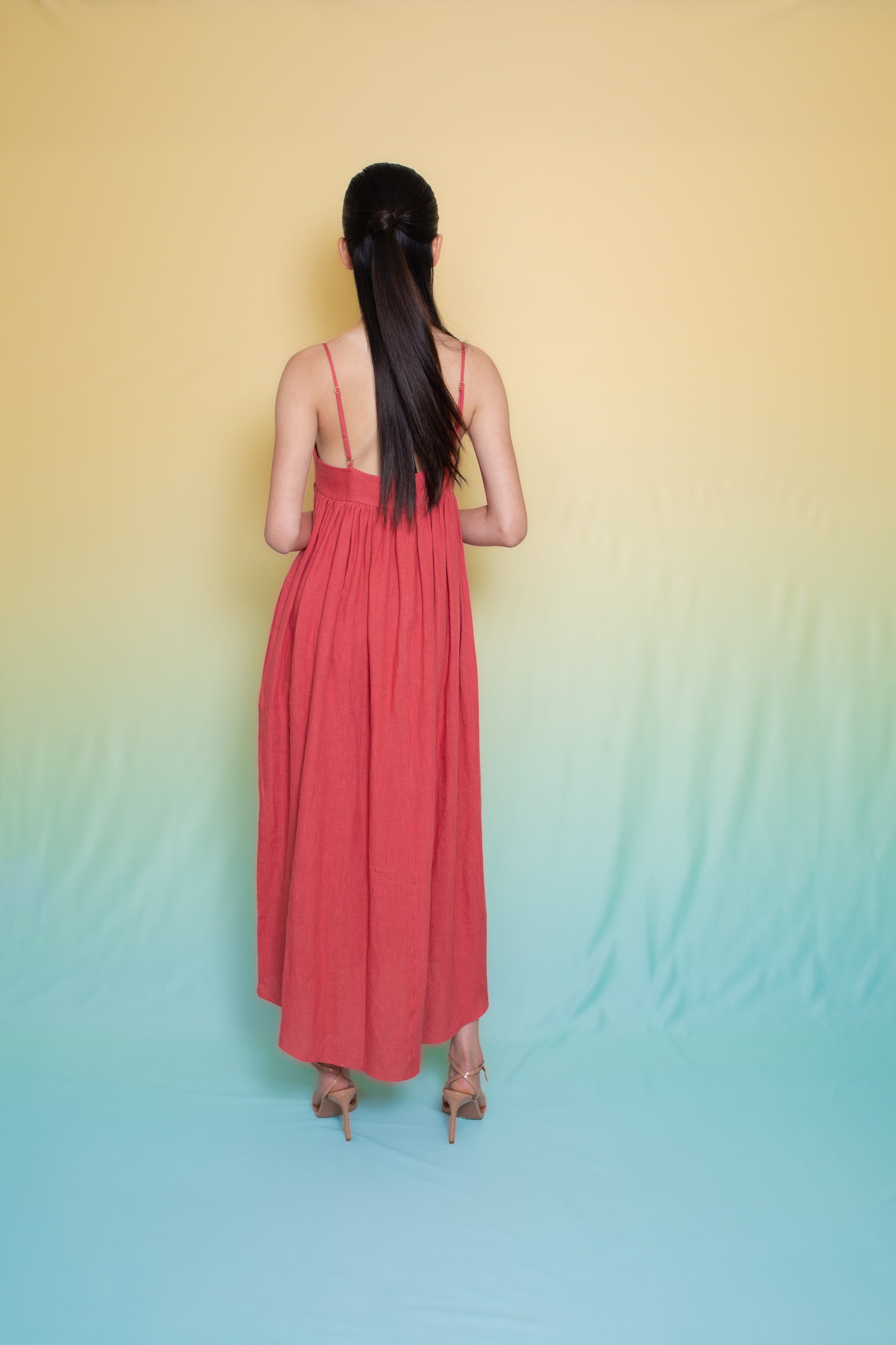 Neptune Linen Baby Doll Raspberry