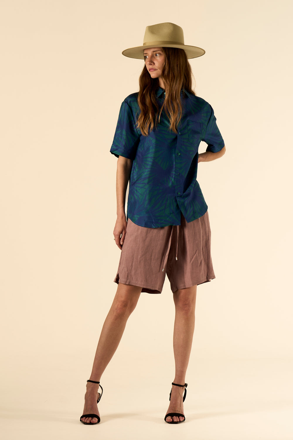 Basketball Linen Short Mink 