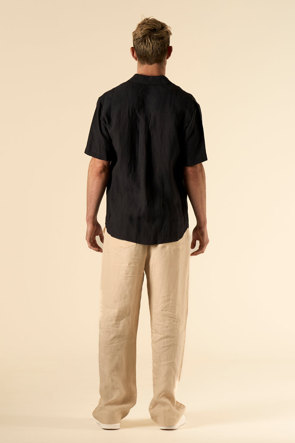 Salinas Linen Drawstring Pant Off-White 