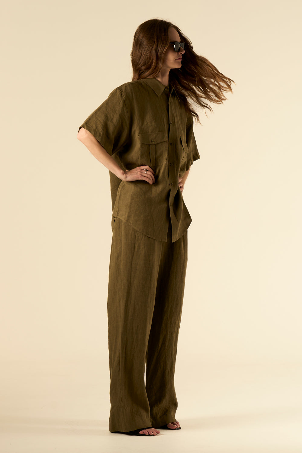 Salinas Linen Trouser Khaki 