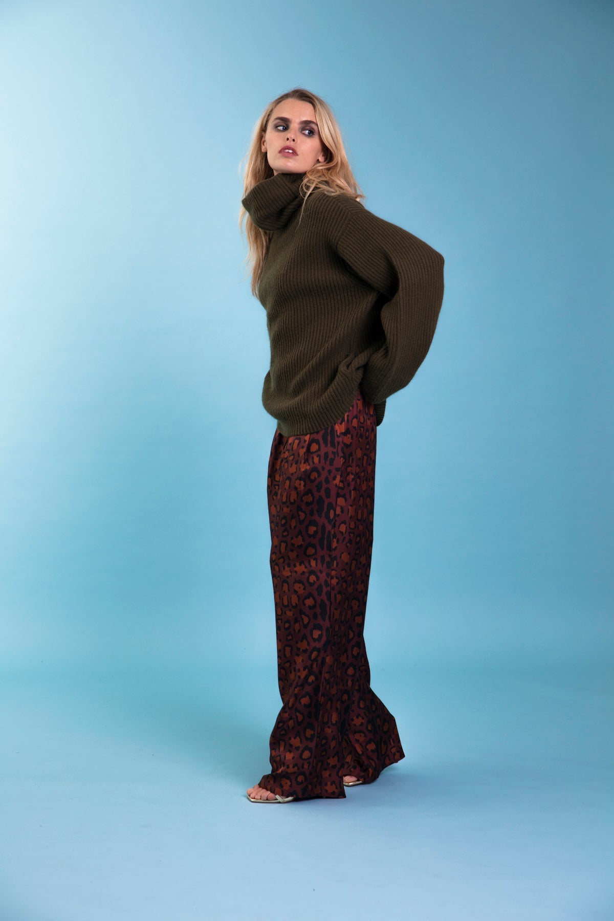 Salinas Silk Trouser Chocolate Jaguar 