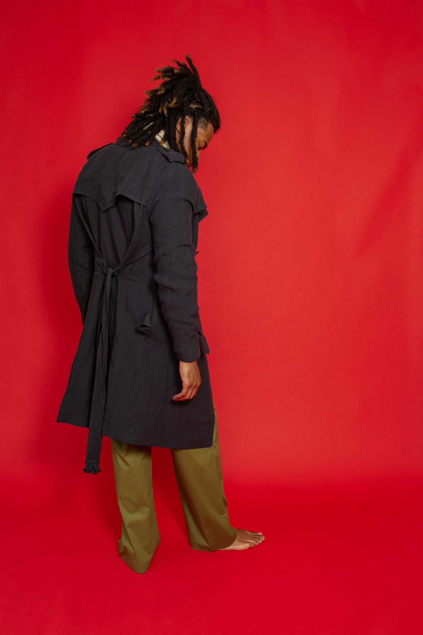 Mako Linen Trench Ink 