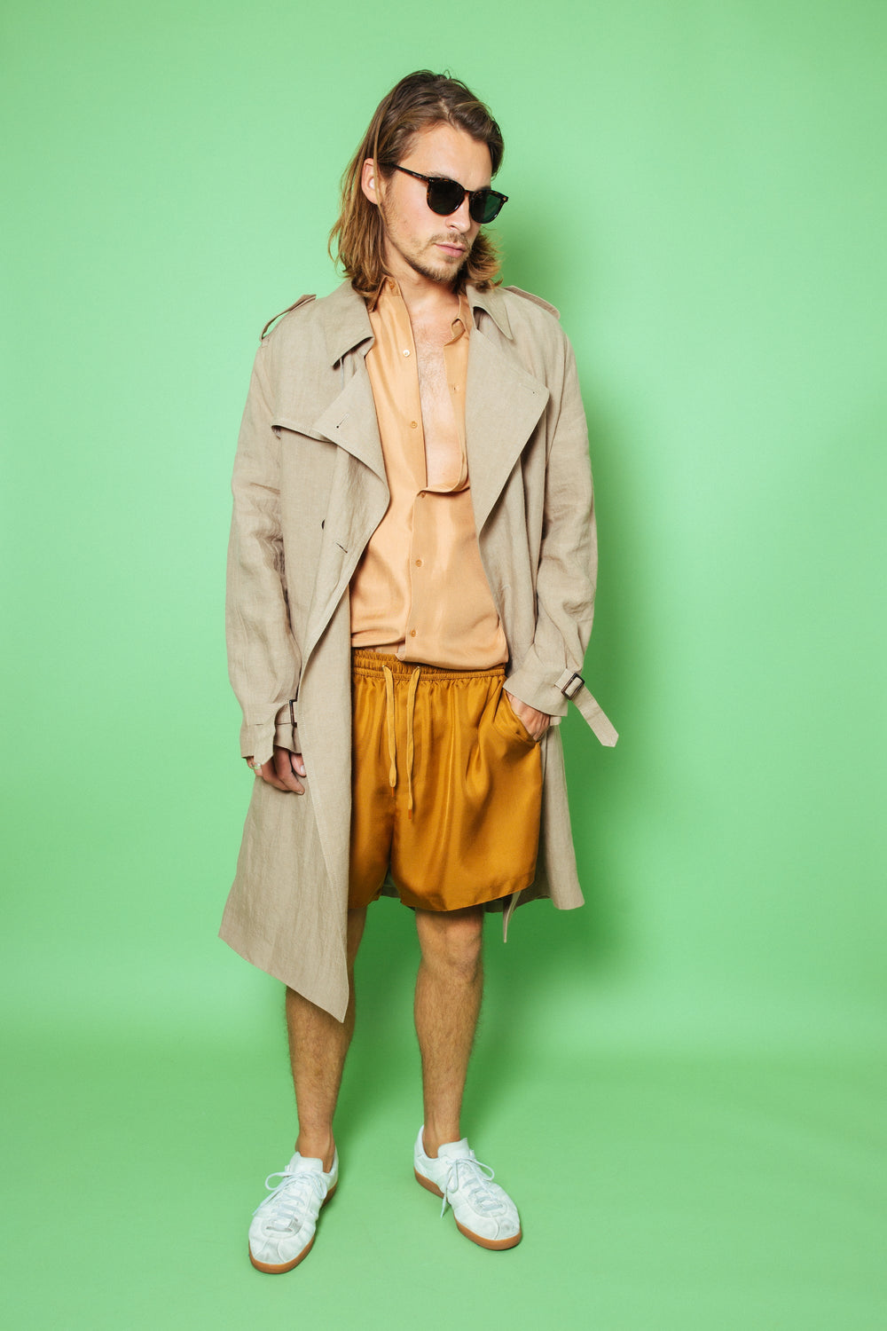 Mako Linen Trench Natural 