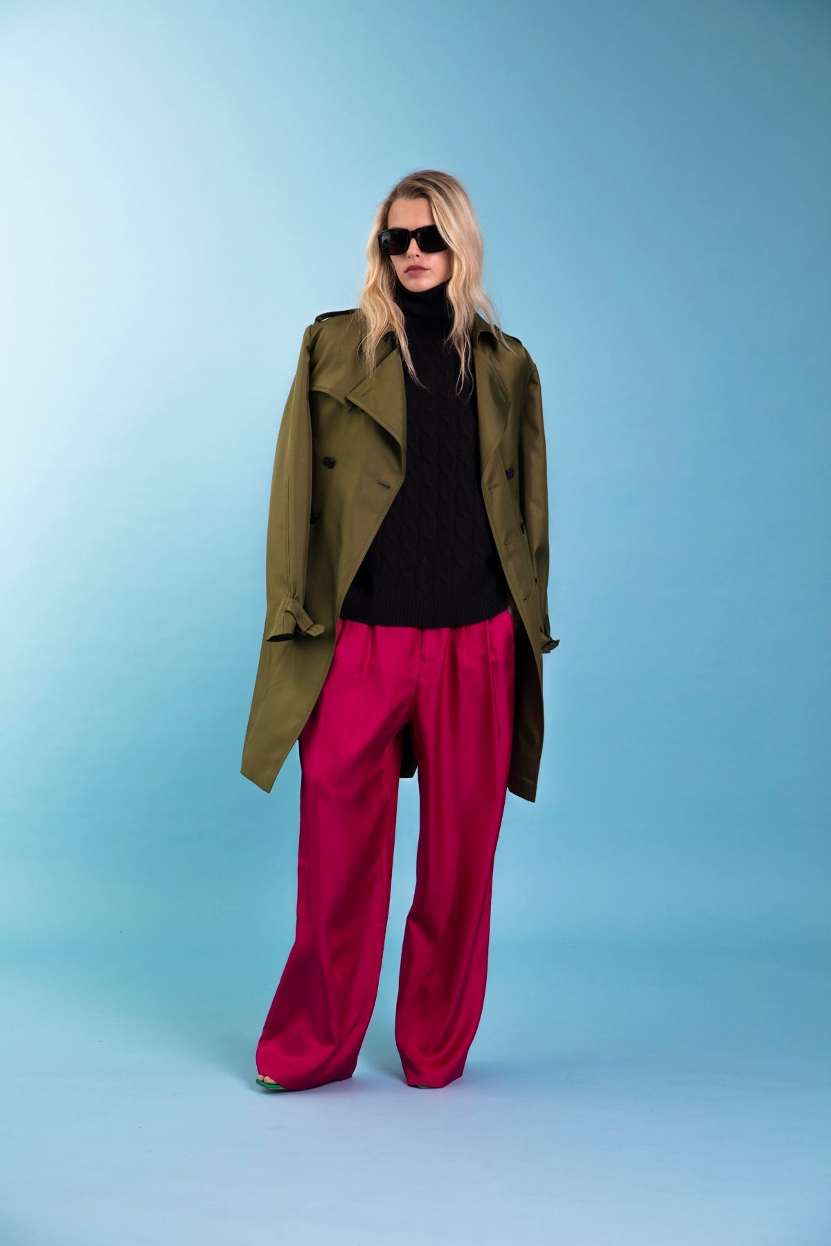 Salinas Silk Trouser Fuscia 