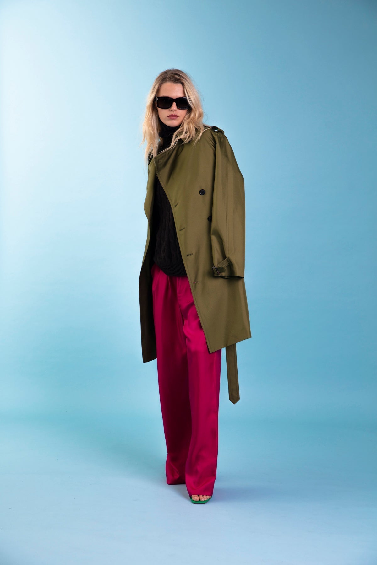 Salinas Silk Trouser Fuscia 