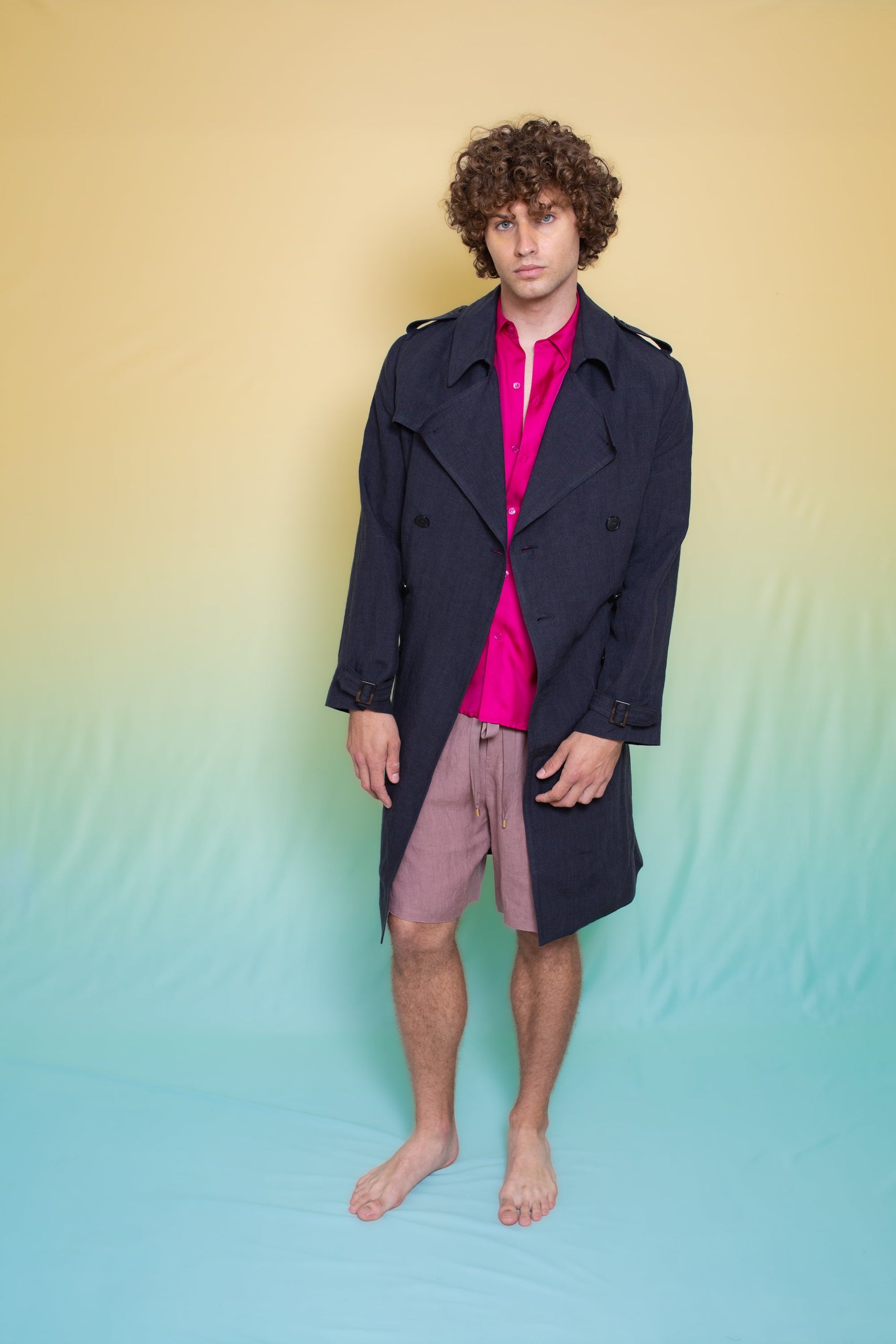 Mako Linen Trench Ink 