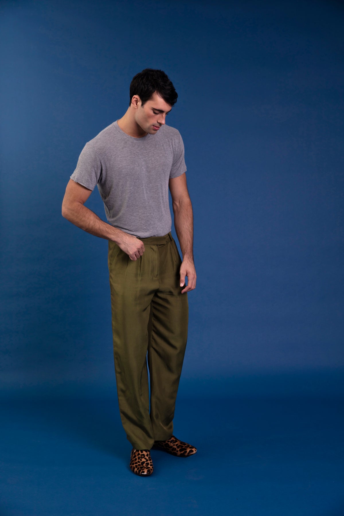 Salinas Silk Trouser Khaki 
