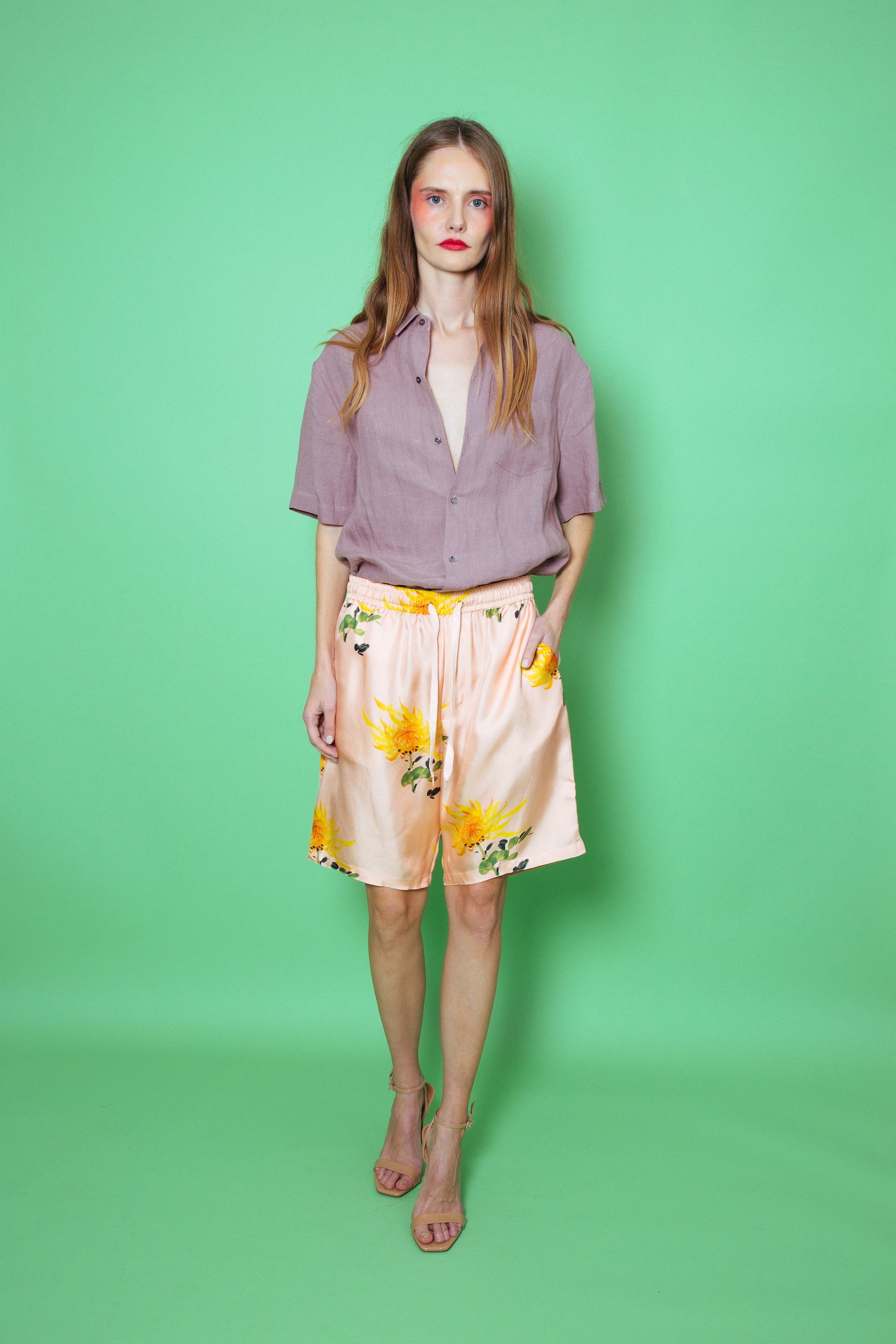 Boyfriend Linen Shirt Mink 