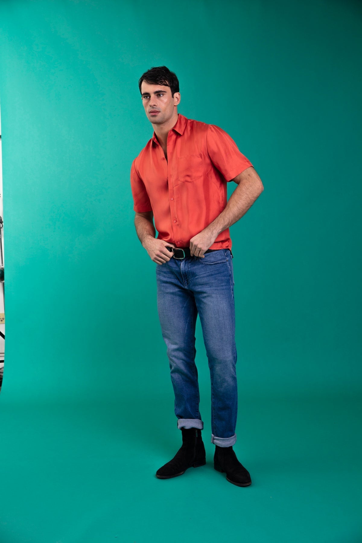 Boyfriend Silk Shirt Cassia 