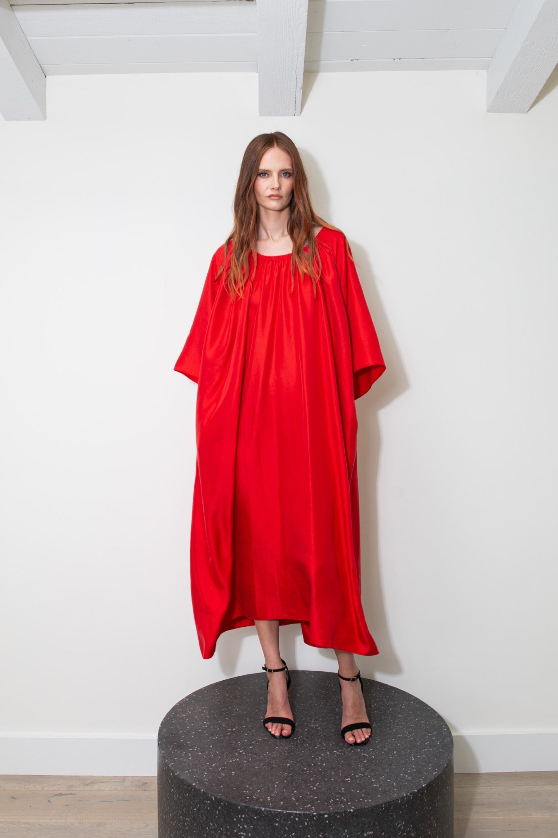 Laguna Silk Dress Scarlet