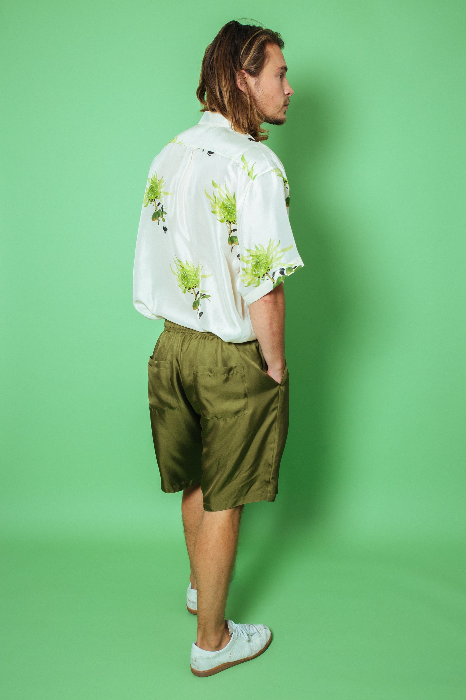 Basketball Silk Short Khaki 