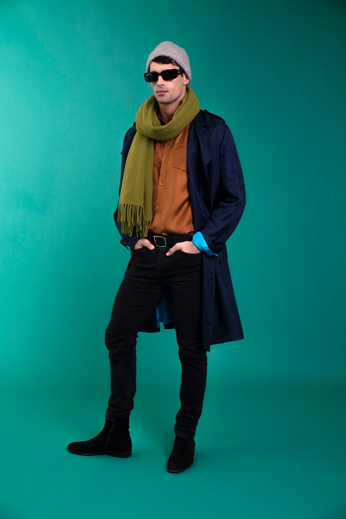 Boyfriend Silk Shirt Caramel 