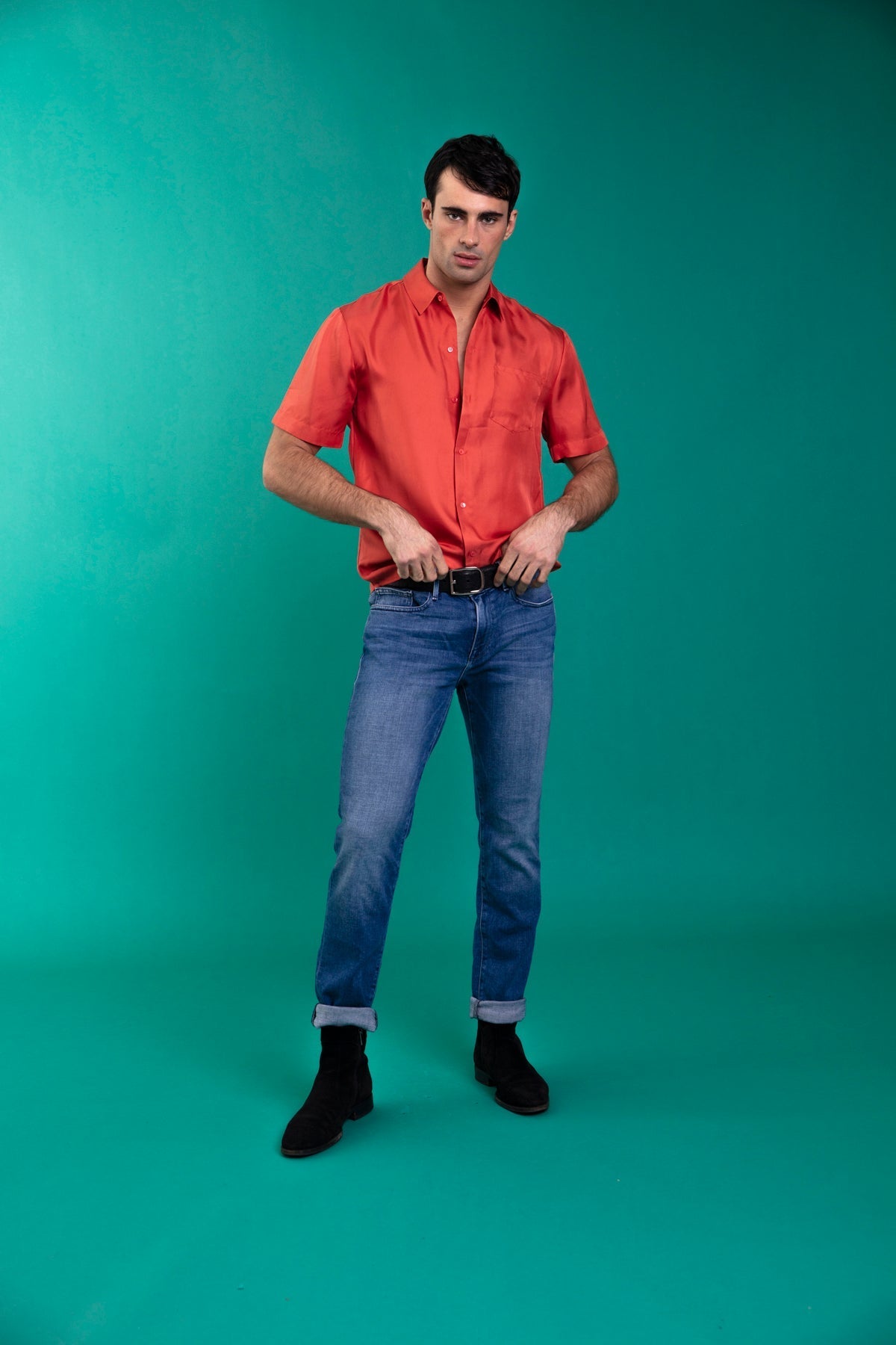 Boyfriend Silk Shirt Cassia 