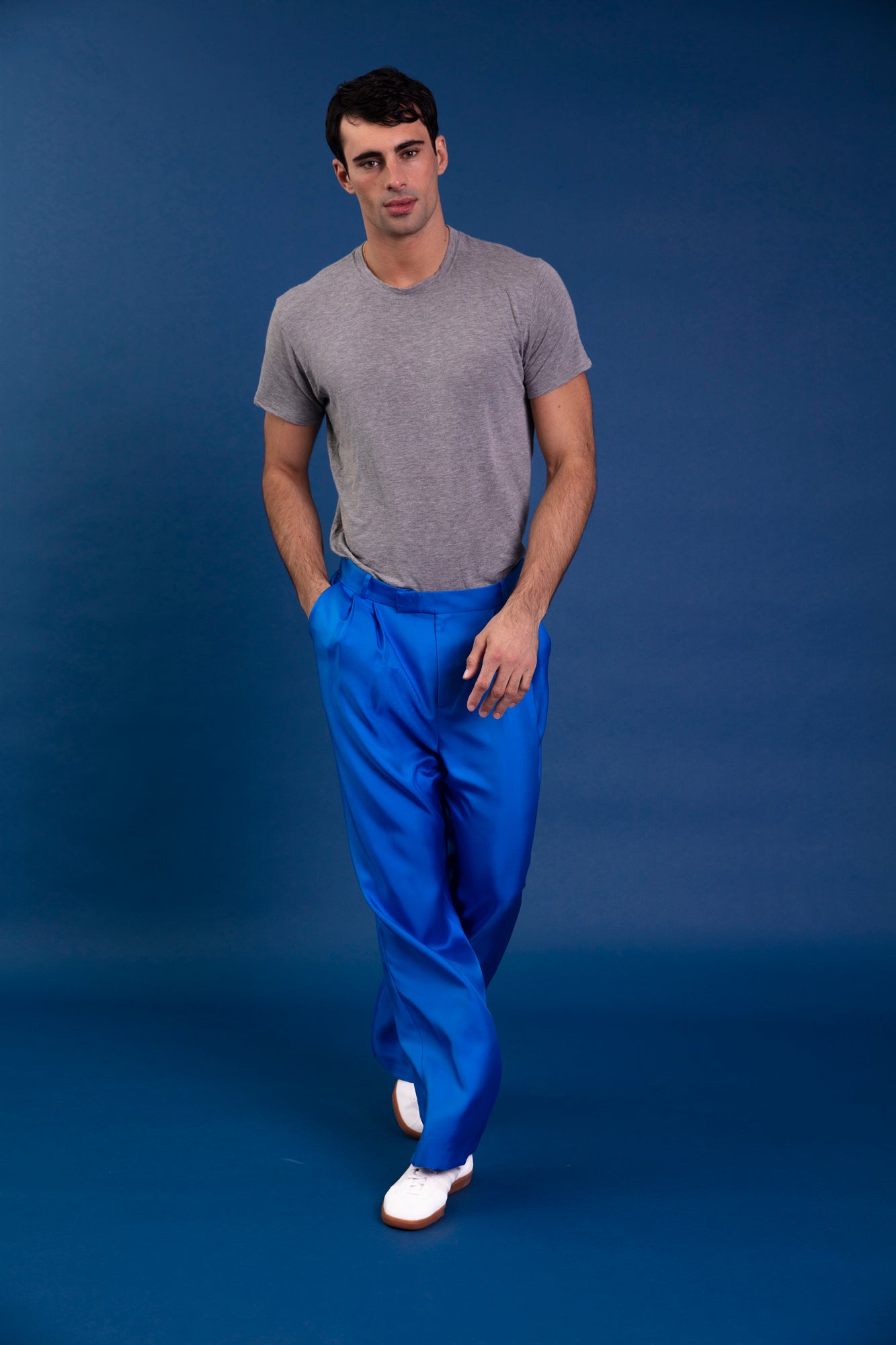 Salinas Silk Trouser Electric Blue 
