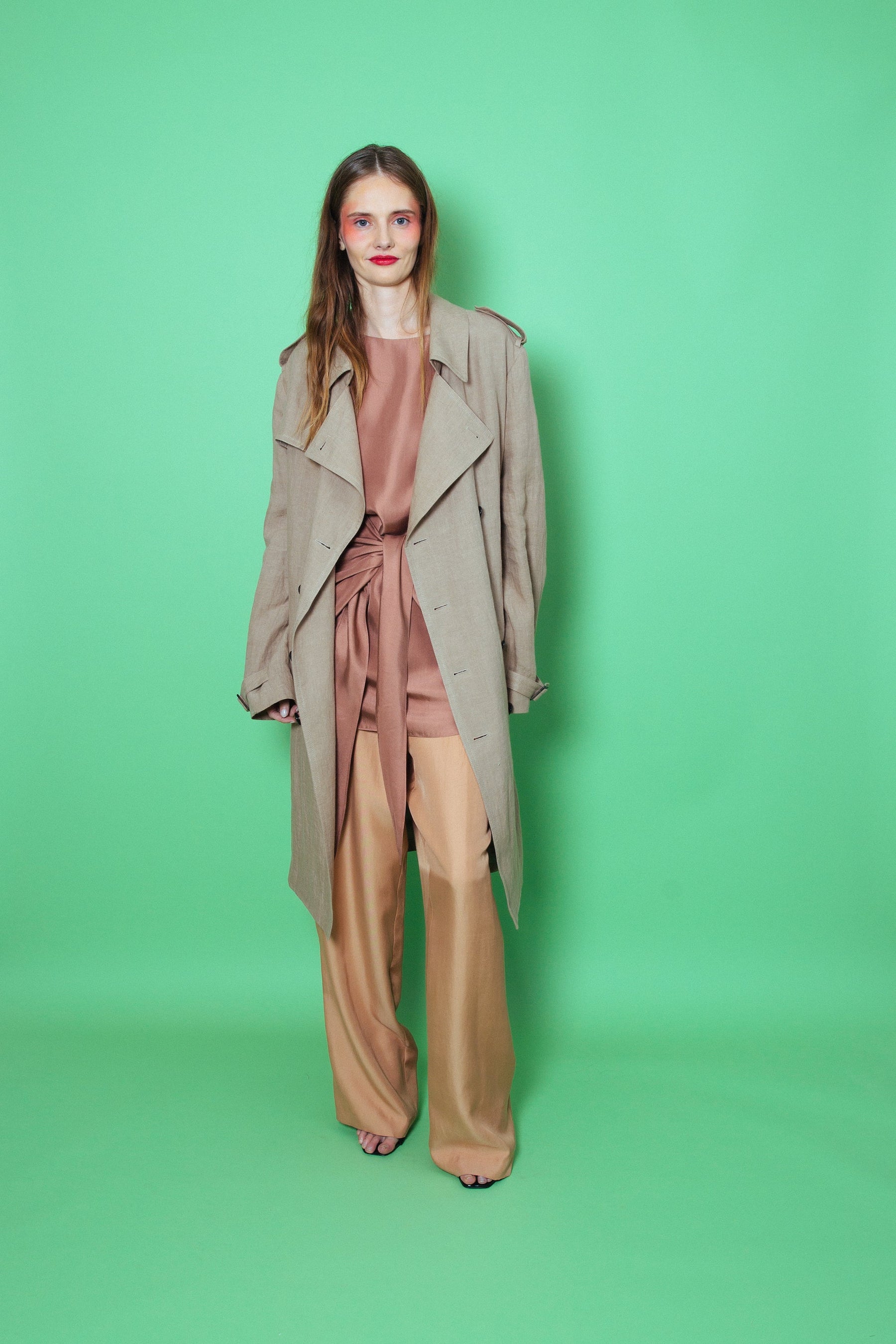 Mako Linen Trench Natural 