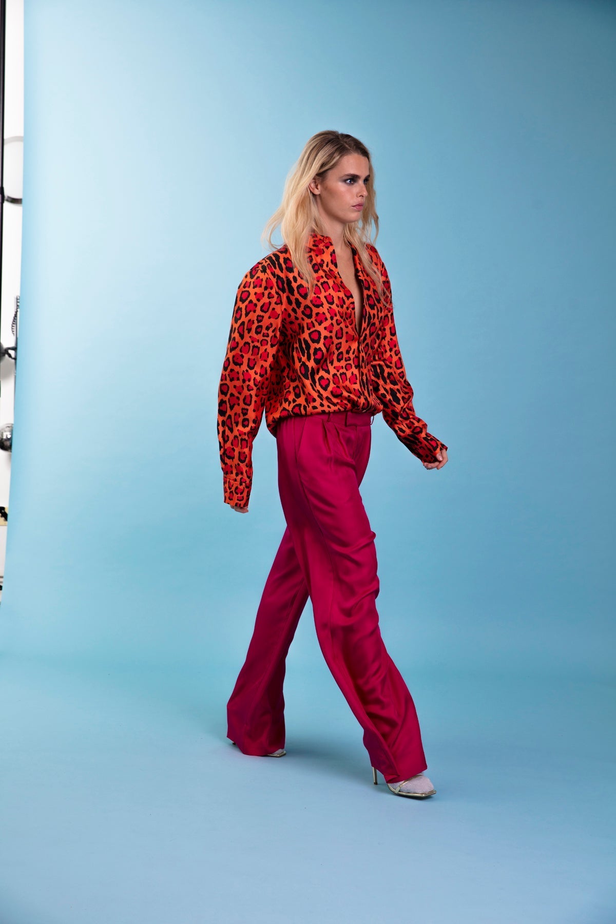 Salinas Silk Trouser Fuscia 