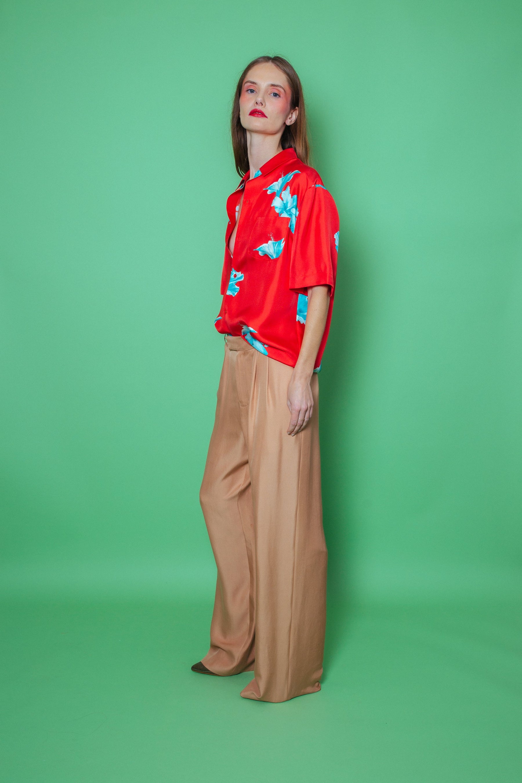 Boyfriend Silk Shirt Scarlett Hawaii 