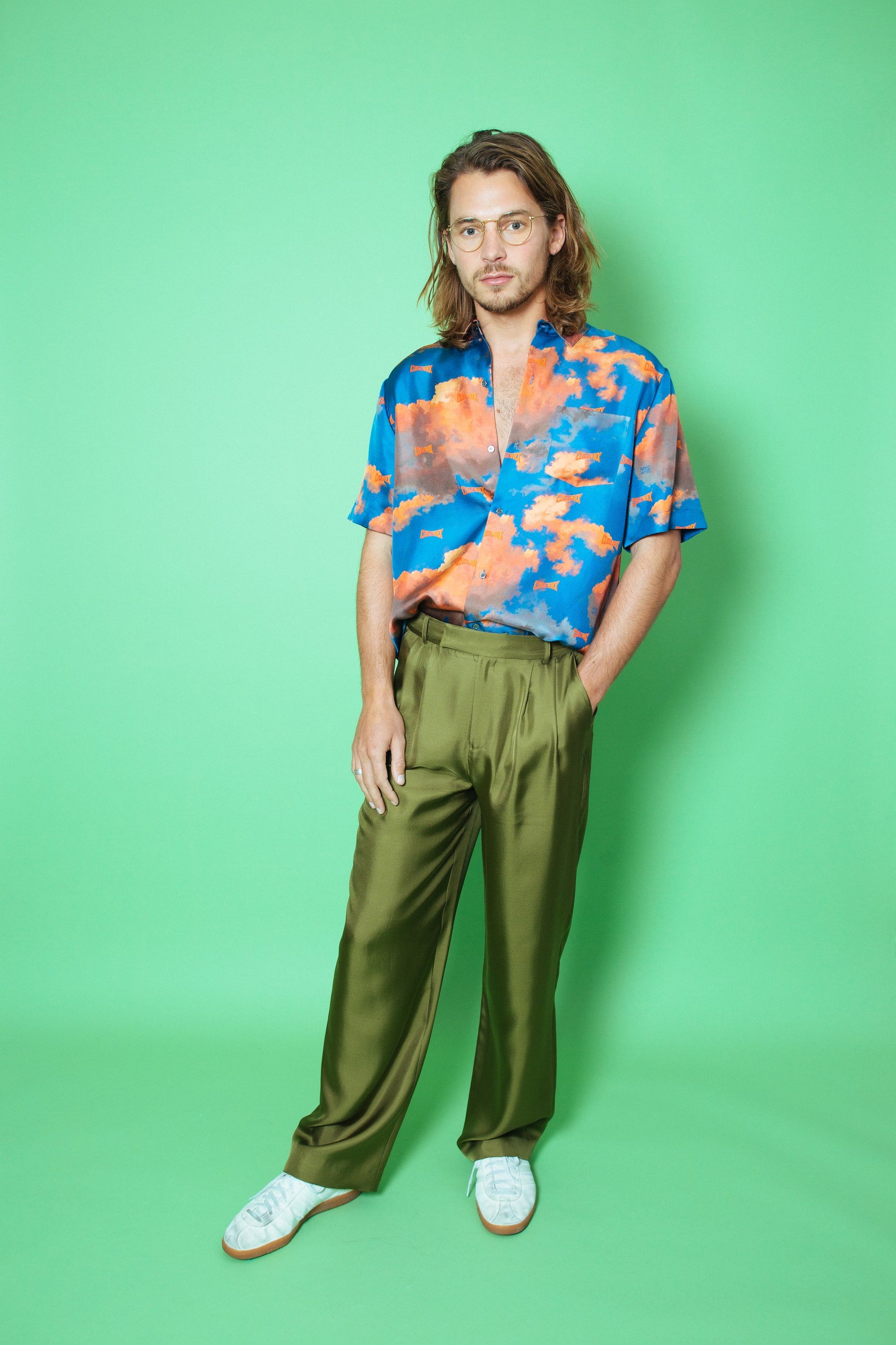 Boyfriend Silk Shirt Wayne White Clusterfuck