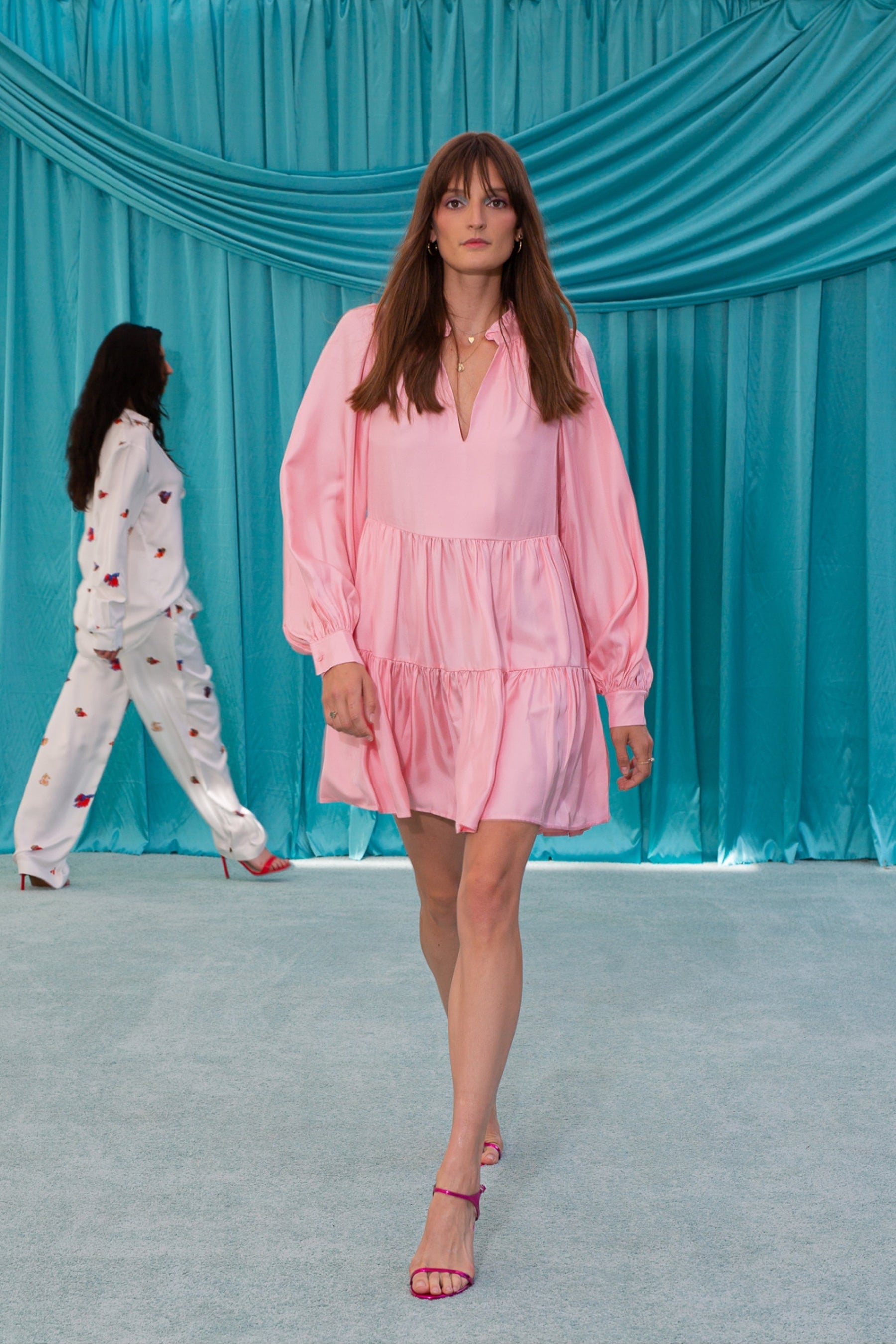 Melrose Silk Dress Pink