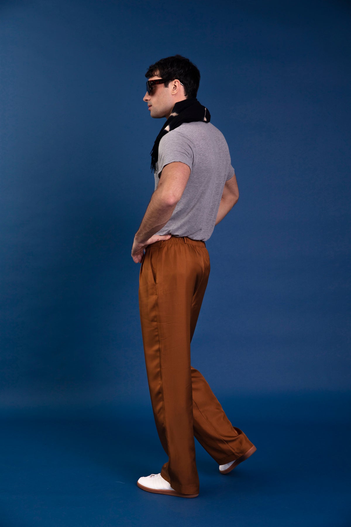 Salinas Silk Trouser Caramel 