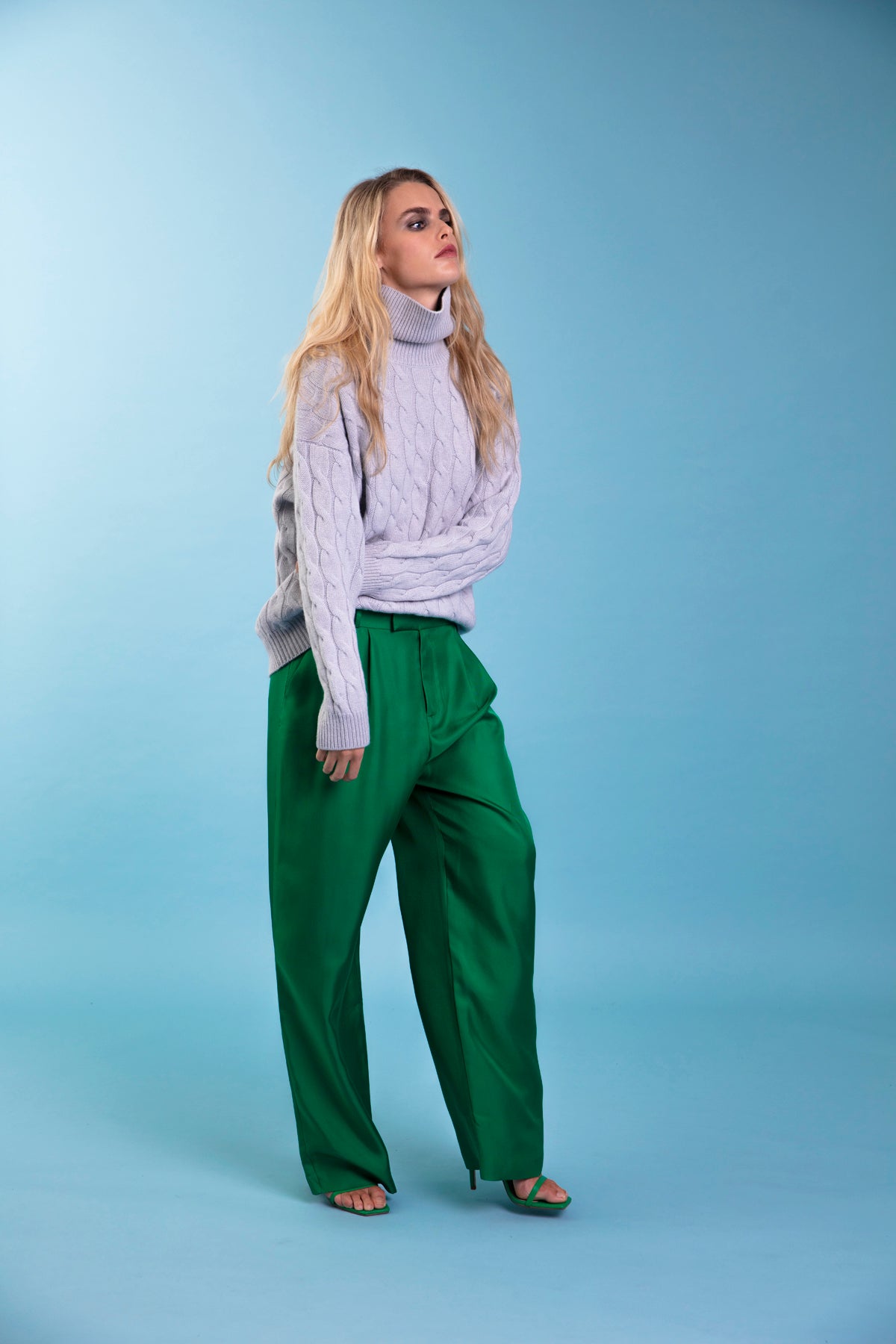 Salinas Silk Trouser Emerald 