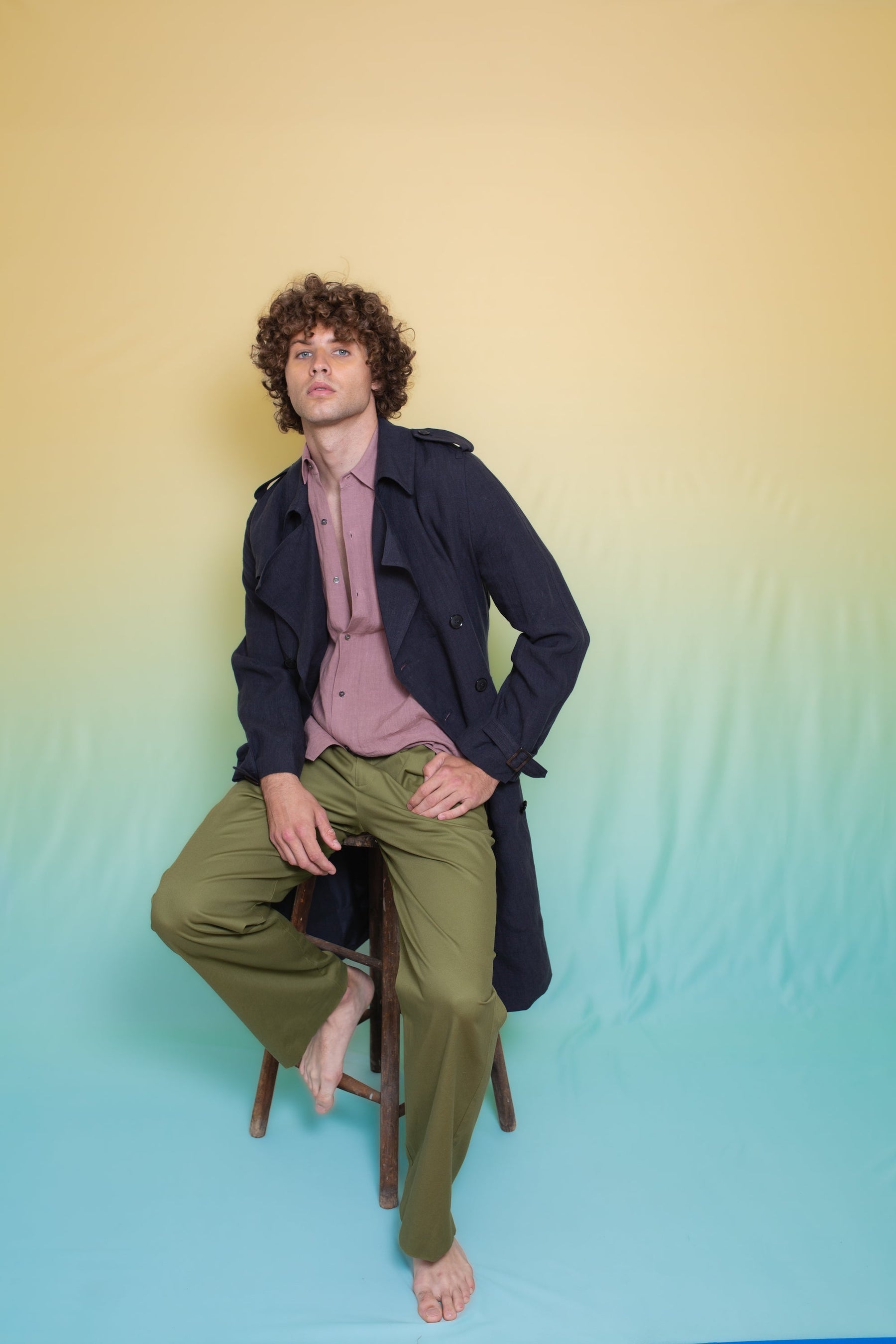 Mako Linen Trench Ink 