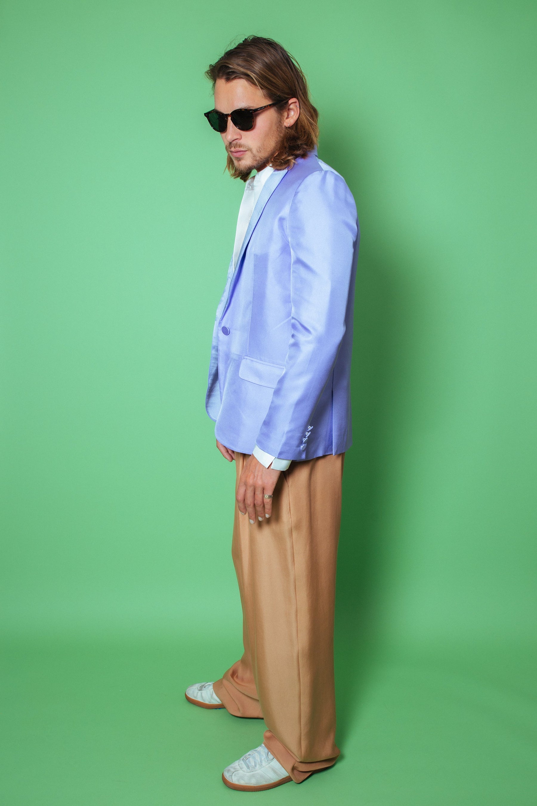 Salinas Silk Tux Jacket Lilac 