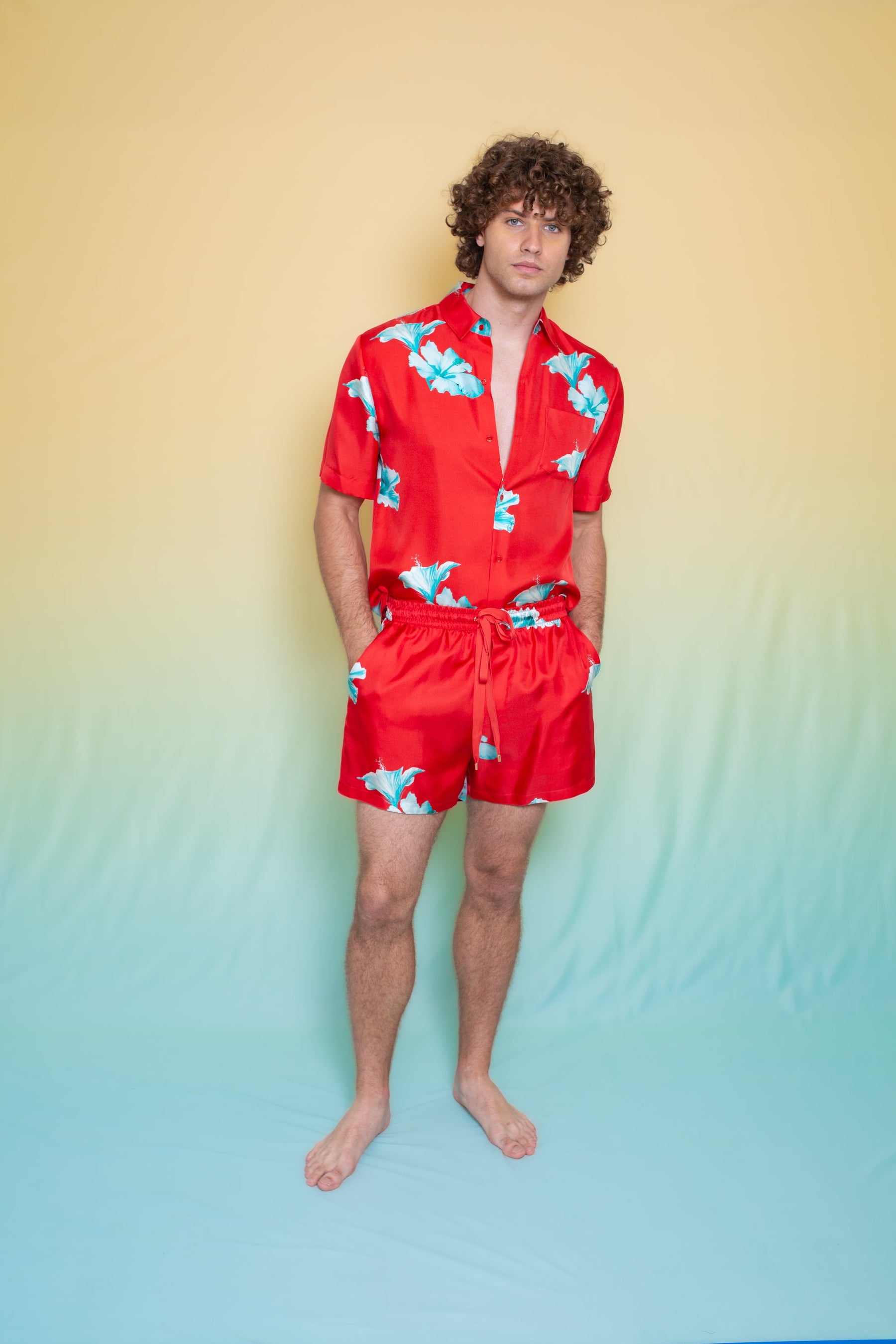 Paolo Silk Short Scarlett Hawaii 