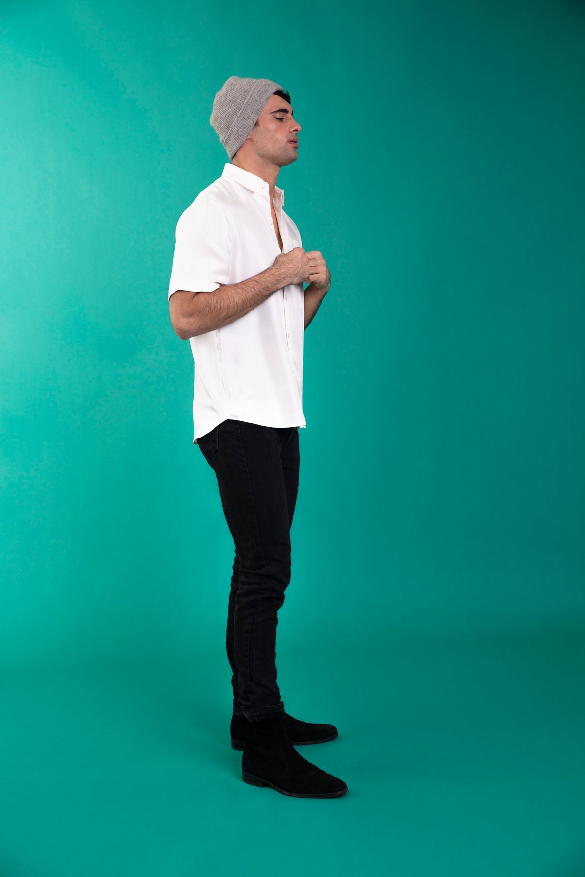 Boyfriend Silk Shirt Cream 