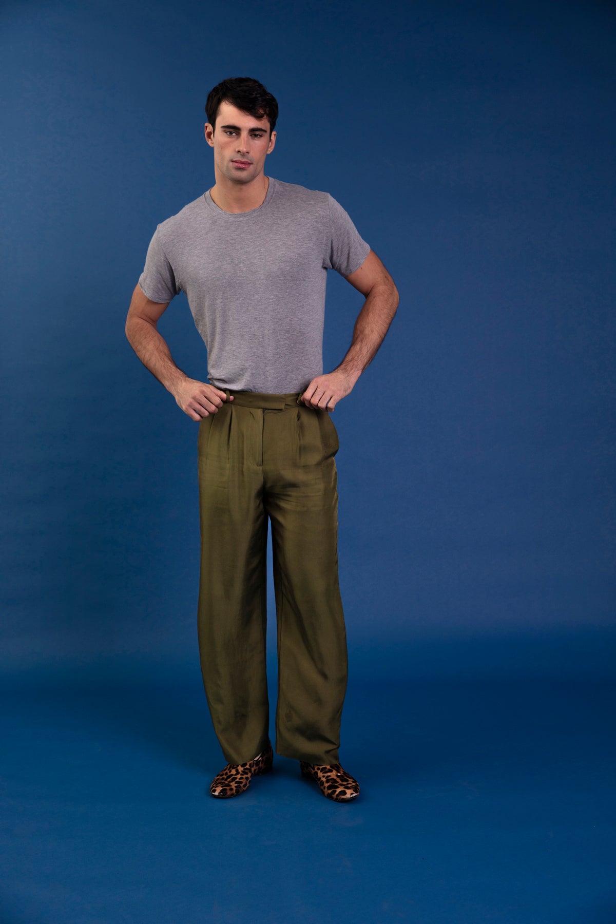 Salinas Silk Trouser Khaki 