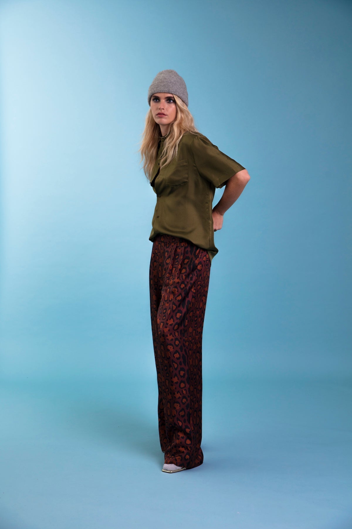 Salinas Silk Trouser Chocolate Jaguar 