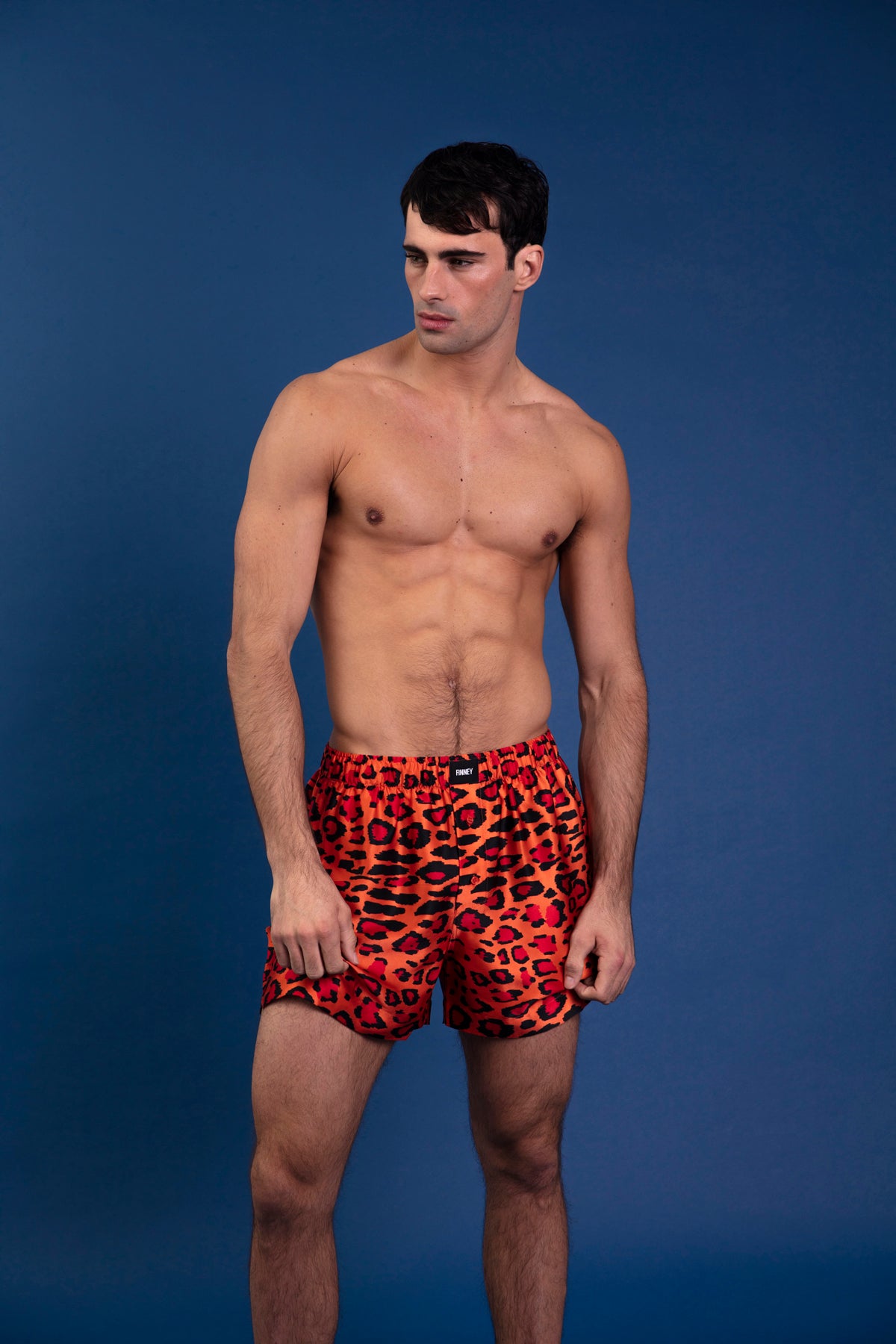 Le Weekend Silk Boxer Red Jaguar 