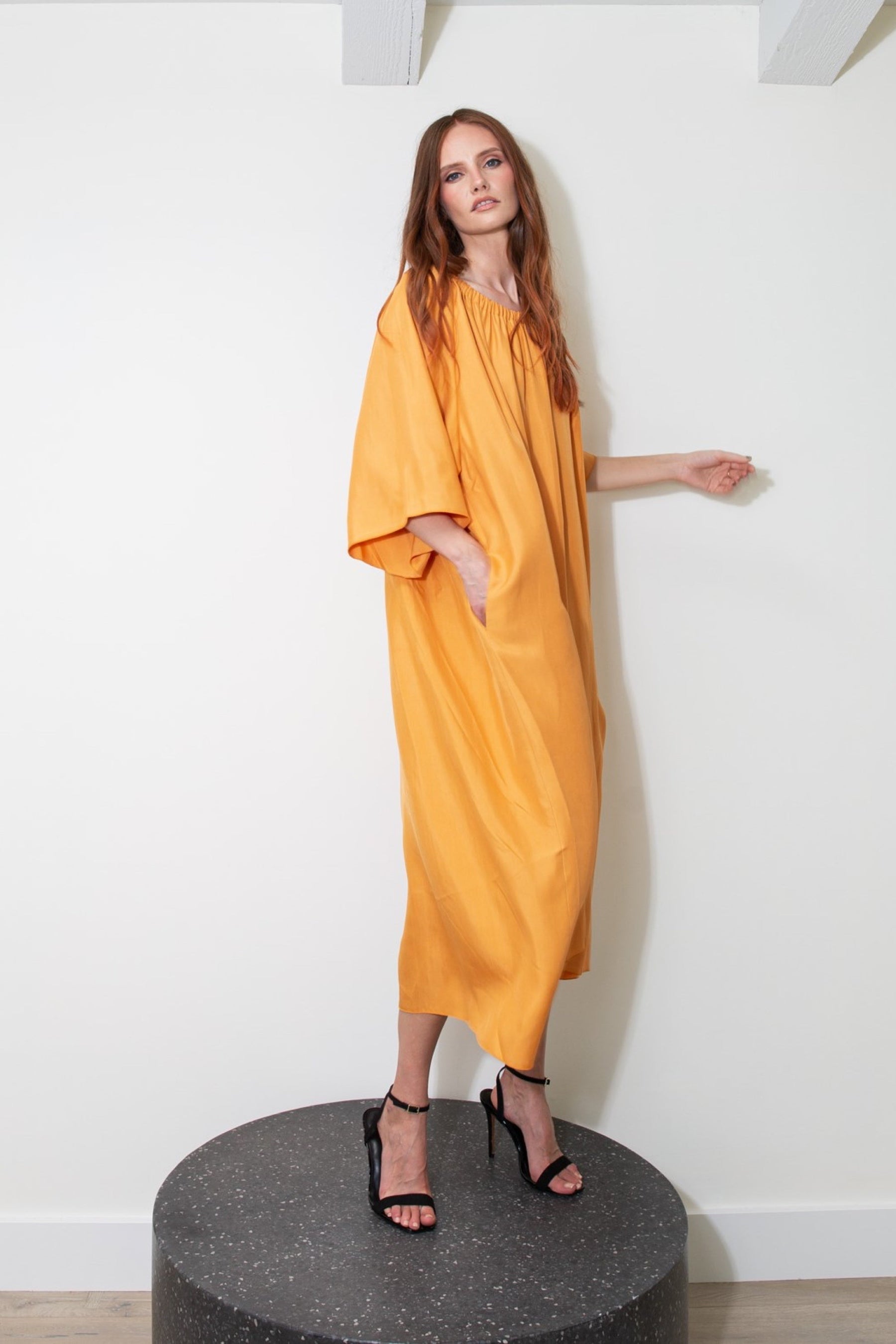Laguna Silk Dress Marigold