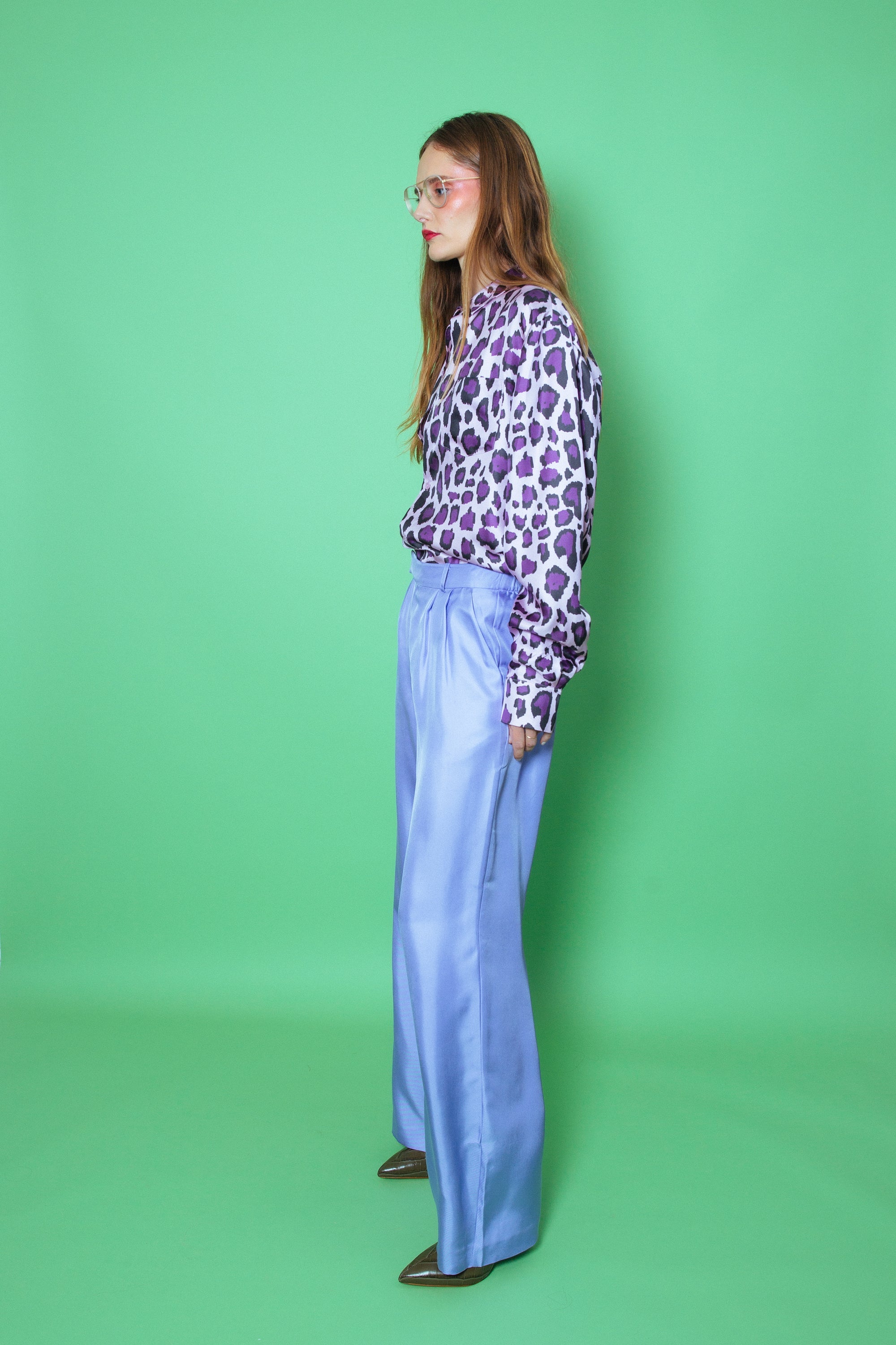 Wide trousers - Lilac - Ladies | H&M IN