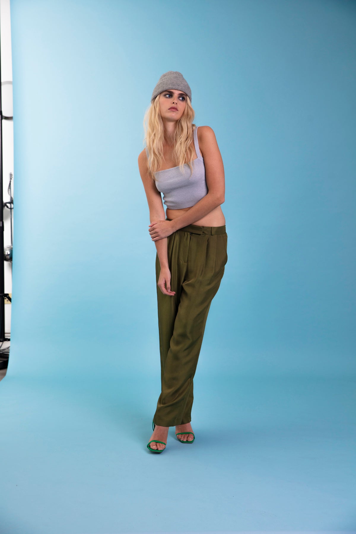 Salinas Silk Trouser Khaki 